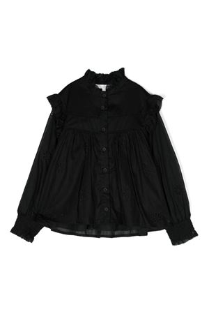 black cotton shirt CHLOE' KIDS | C2019709B